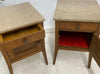 antique french marble oak bedside tables cupboards