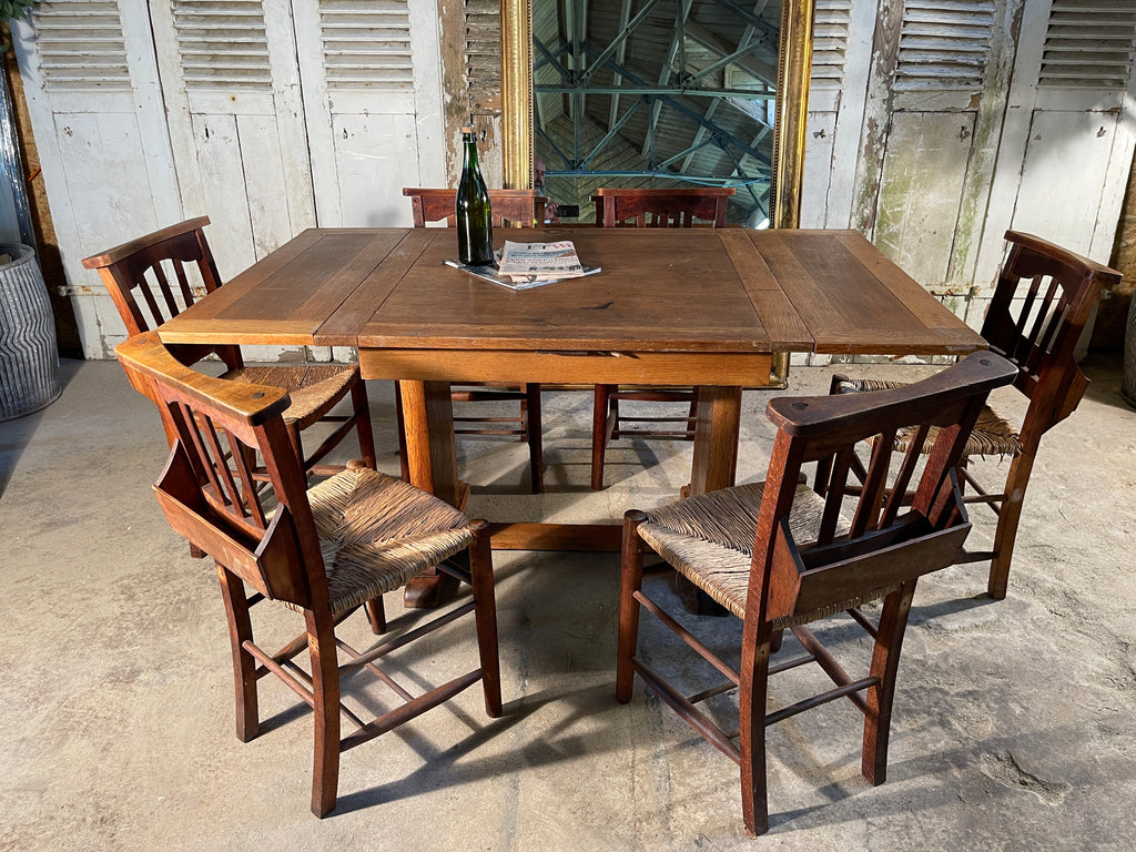 antique oak kitchen dining table