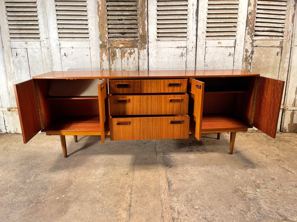 beautiful mid century danish design grained teak side board/console circa 1960