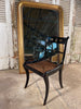 early antique regency ebonised cane mahogany chair