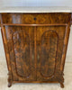 antique french marble walnut bathroom bedroom drawer cabinet