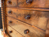 antique flame mahogany scottish chest of drawers