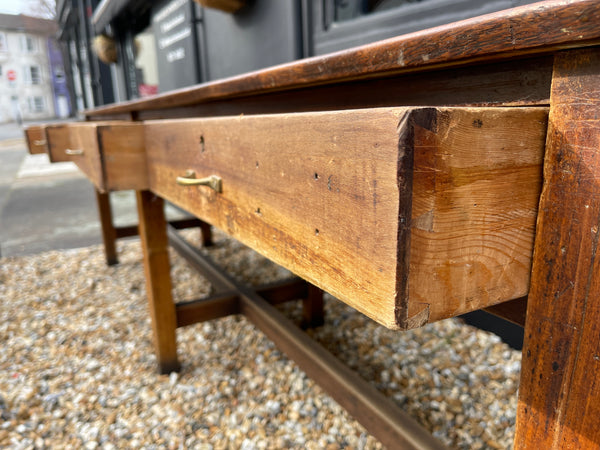 exceptional teak kitchen work table circa 1900