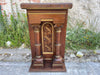 antique french carved oak alter console piece
