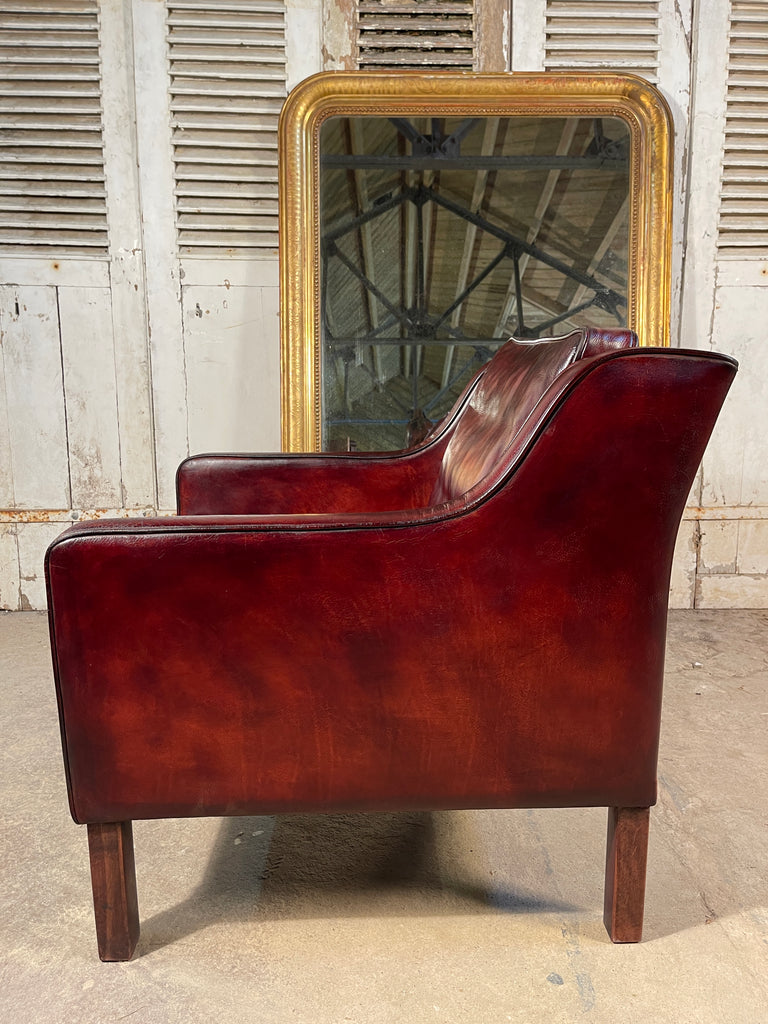 exceptional midcentury børge mogensen danish design leather armchair