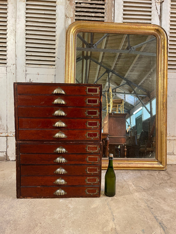 antique english clerks filing cabinet drawers/bedsides circa 1880