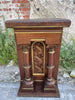 antique french carved oak alter console piece