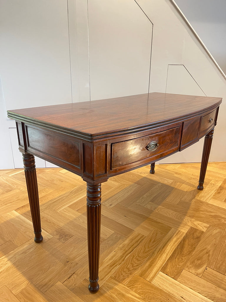 an exceptional regency cuban mahogany gillows console desk table