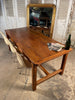 exceptional antique french provincial elm farmhouse fruitwood dining table circa 1850