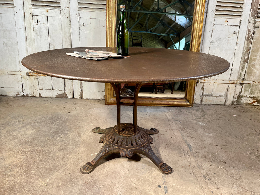 exceptional antique french cast iron garden dining table circa 1900