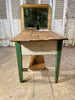 antique irish provincial three plank refectory farmhouse kitchen serving table/console circa 1850