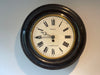 antique french glass faced station clock