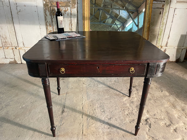 antique georgian flame mahogany extending console table