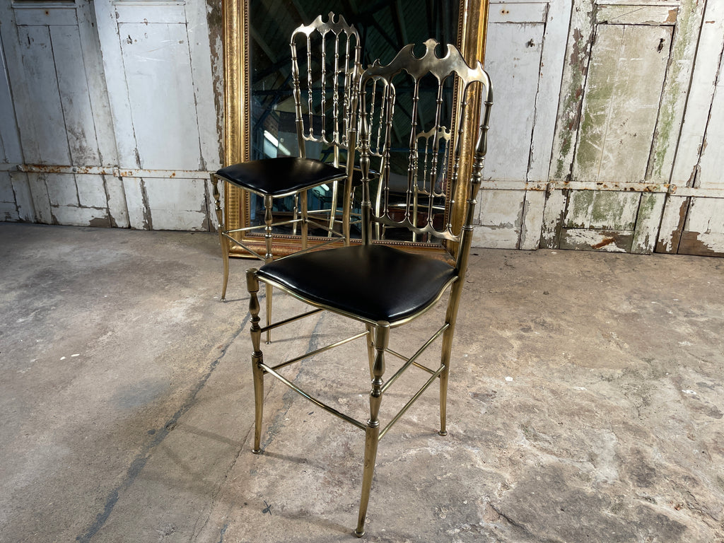antique mid century italian chiavari chairs hollywood regency
