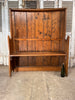 early antique provincial welsh barrel back settle bench seat circa 1850