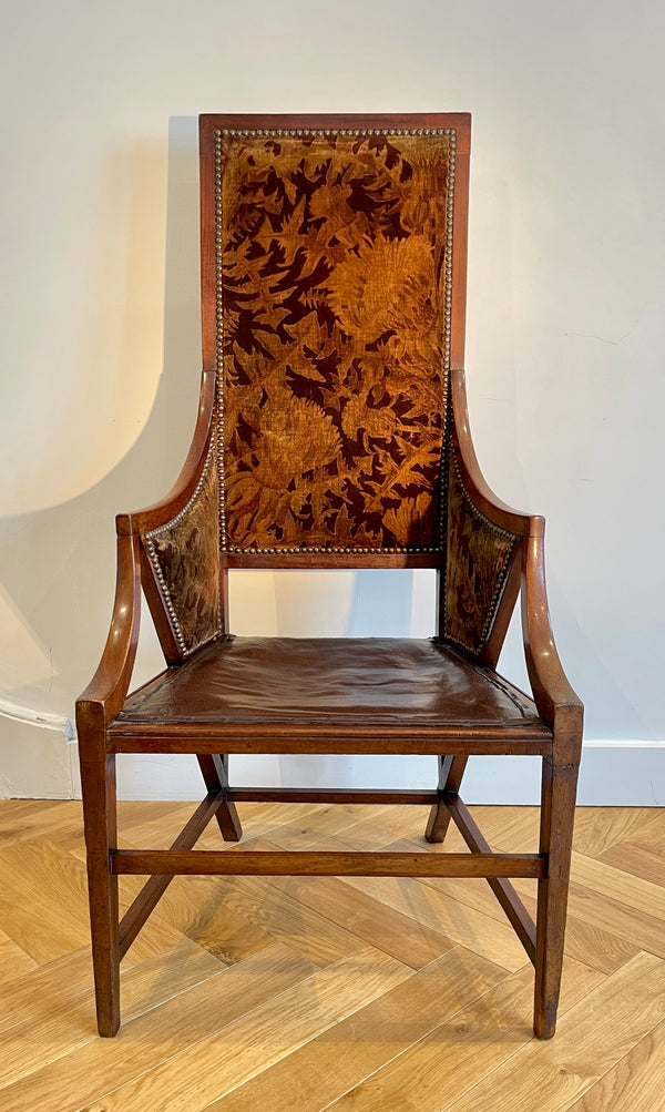 exceptional rare museum/collectors modernist art deco armchair by giacomo cometti circa 1928