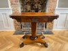 antique william iv flame mahogany table console card table