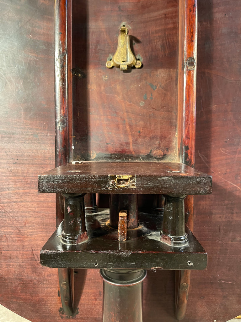 stunning irish plum pudding antique georgian mahogany tilt top bird cage wine table circa 1760