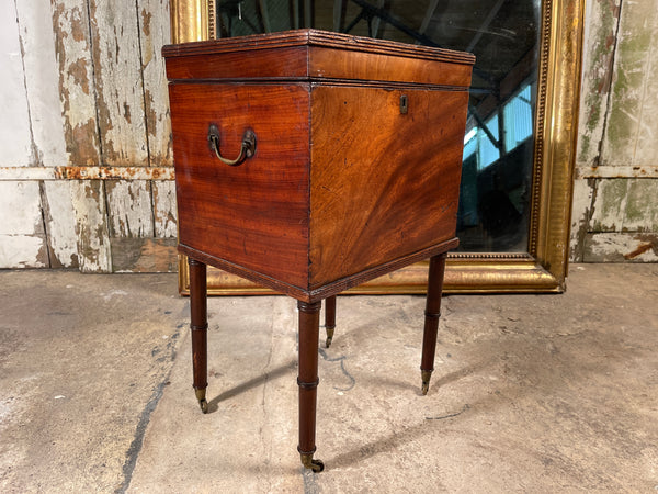 early regency mahogany cellerette side table console circa 1810