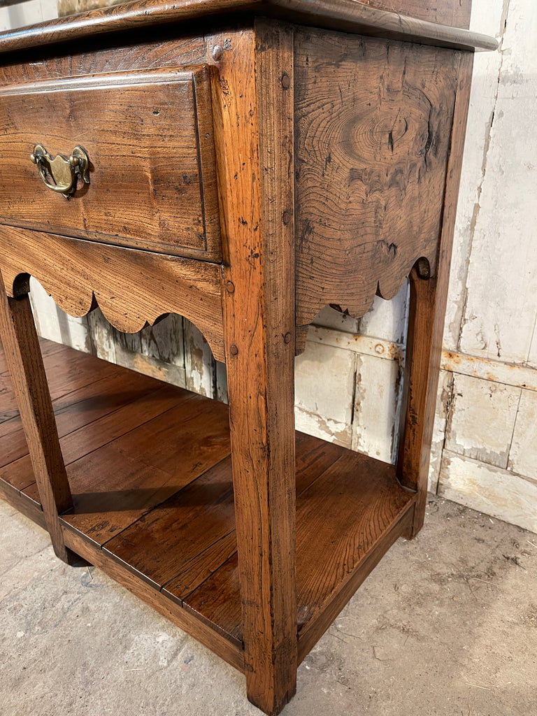 exceptional antique early georgian welsh elm kitchen cupboard dresser