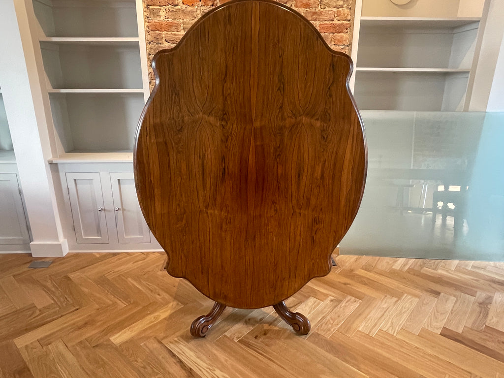 exceptional rosewood tilt top dining table circa 1860