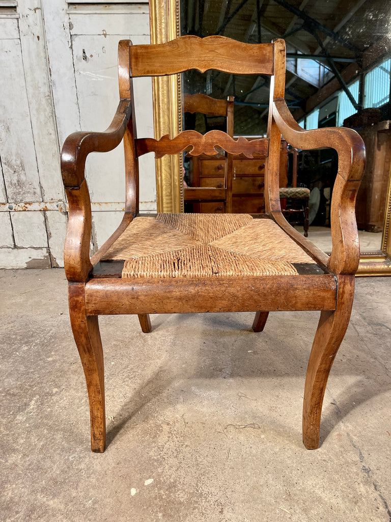 antique georgian ash sussex chair circa 1800