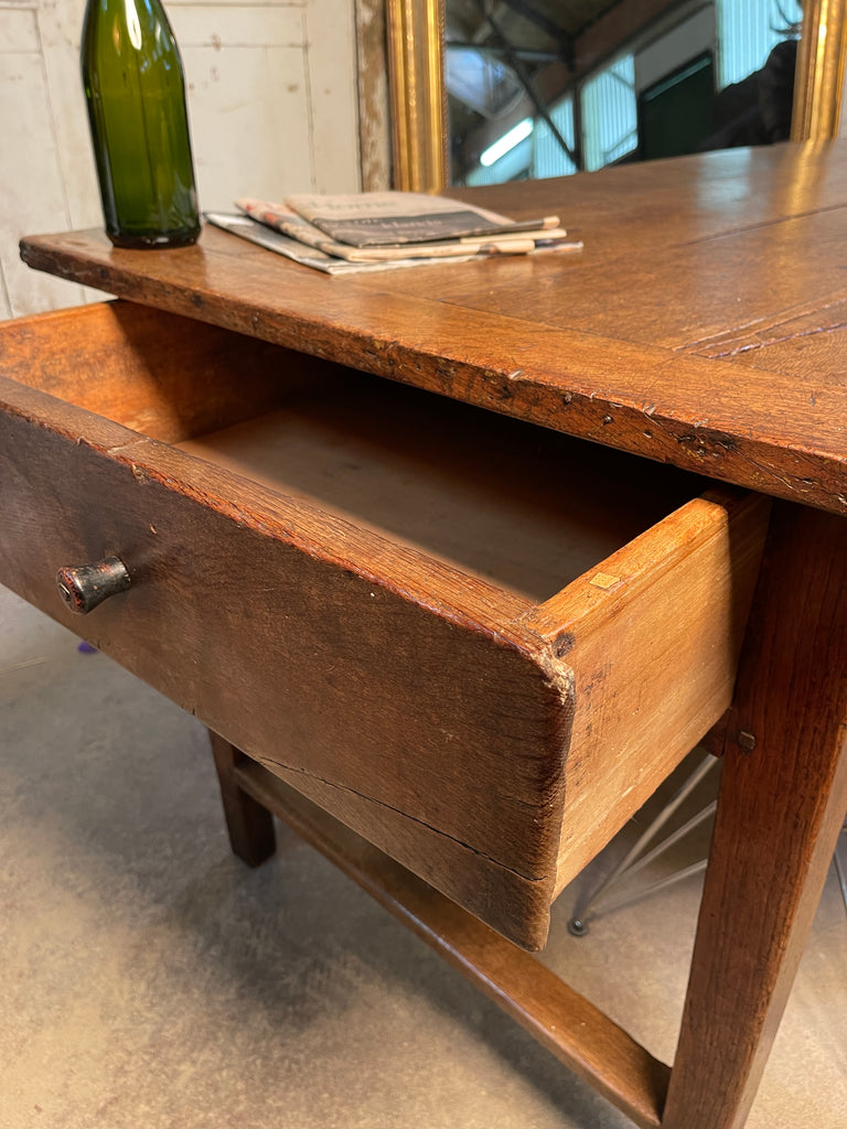 antique french oak kitchen refectory dining table circa 1840