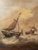 antique marine oil painting circa 1860
