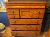 stunning antique scottish flame mahogany chest
