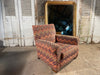 antique french club arm chair bargello upholstery