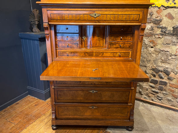 antique early 1800’s swedish abbatant secretaire chest of drawers