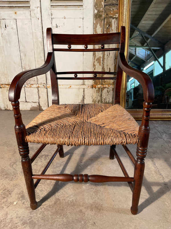 antique regency elm sussex chair