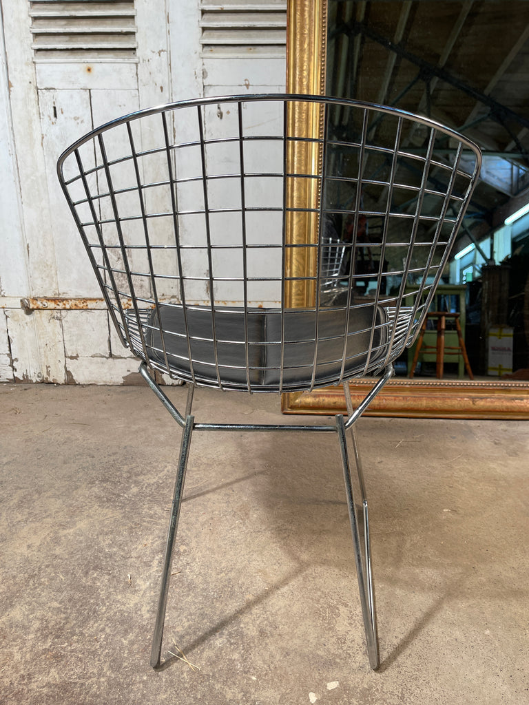 exceptional rare set of harry bertoia midcentury 420 wire chairs