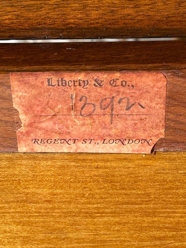 rare early liberty & co canterbury with liberty red paper label & ivorine patent plaque circa 1900