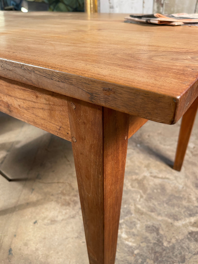 an exceptional french provincial farmhouse walnut refectory dining table