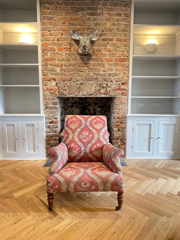 country house period arm chair howard & sons style