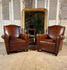 exceptional antique french leather club chair circa 1910