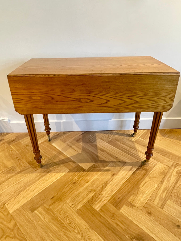 synonymous of howard & sons stunning golden ash aesthetic movement pembroke table