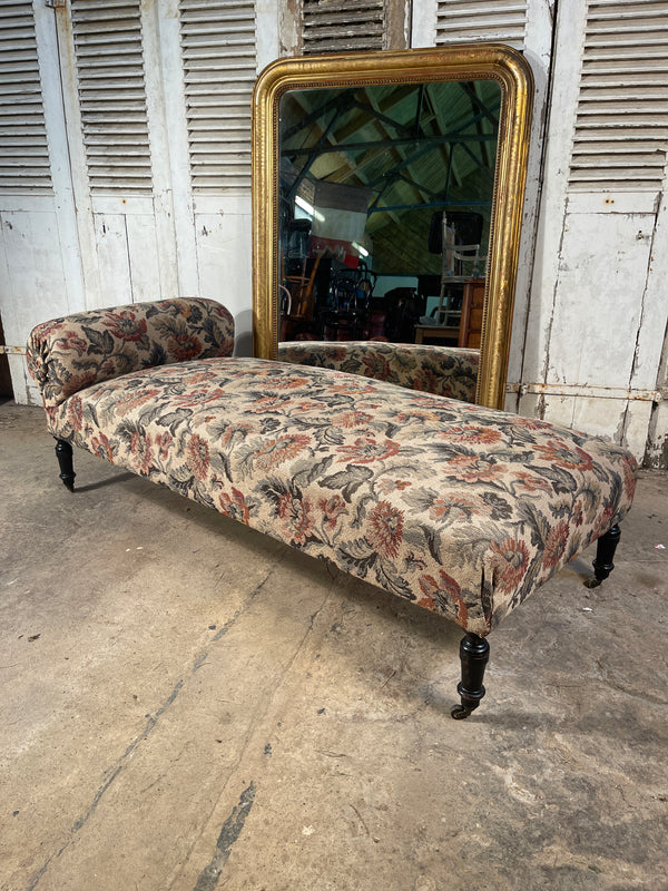 antique napoleon iii county house french chaise day bed sofa circa 1850