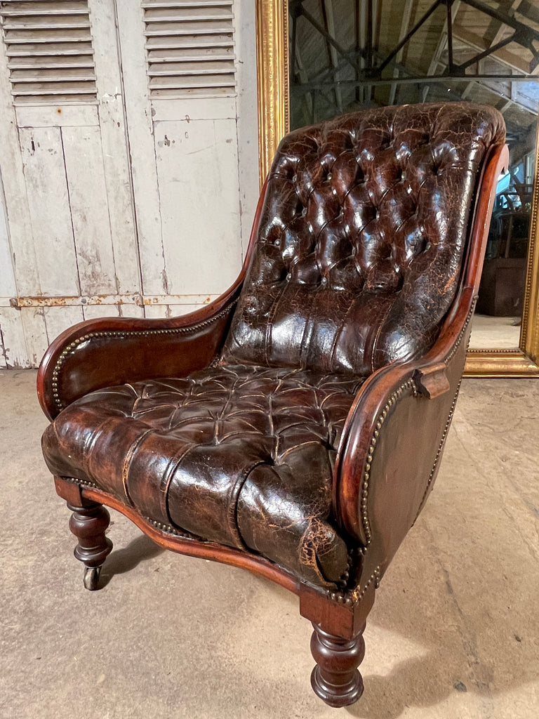 Chesterfield Chair Old Wingback Chairs For Sale Antique English