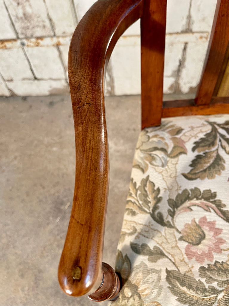 beautiful antique english fruitwood sheraton cockpen elbow chair circa 1780