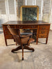 antique georgian mahogany leather desk