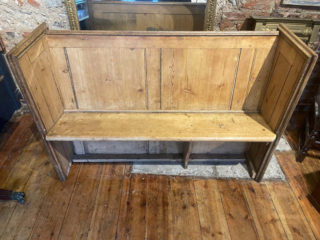 antique pine hallway pew bench seat