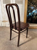 a set of four rare original design antique thonet bentwood leather dining chairs circa 1880.