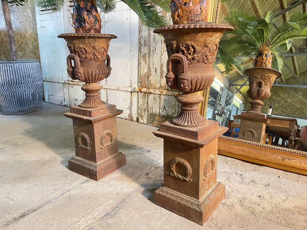 antique andrew handyside campagna garden urns