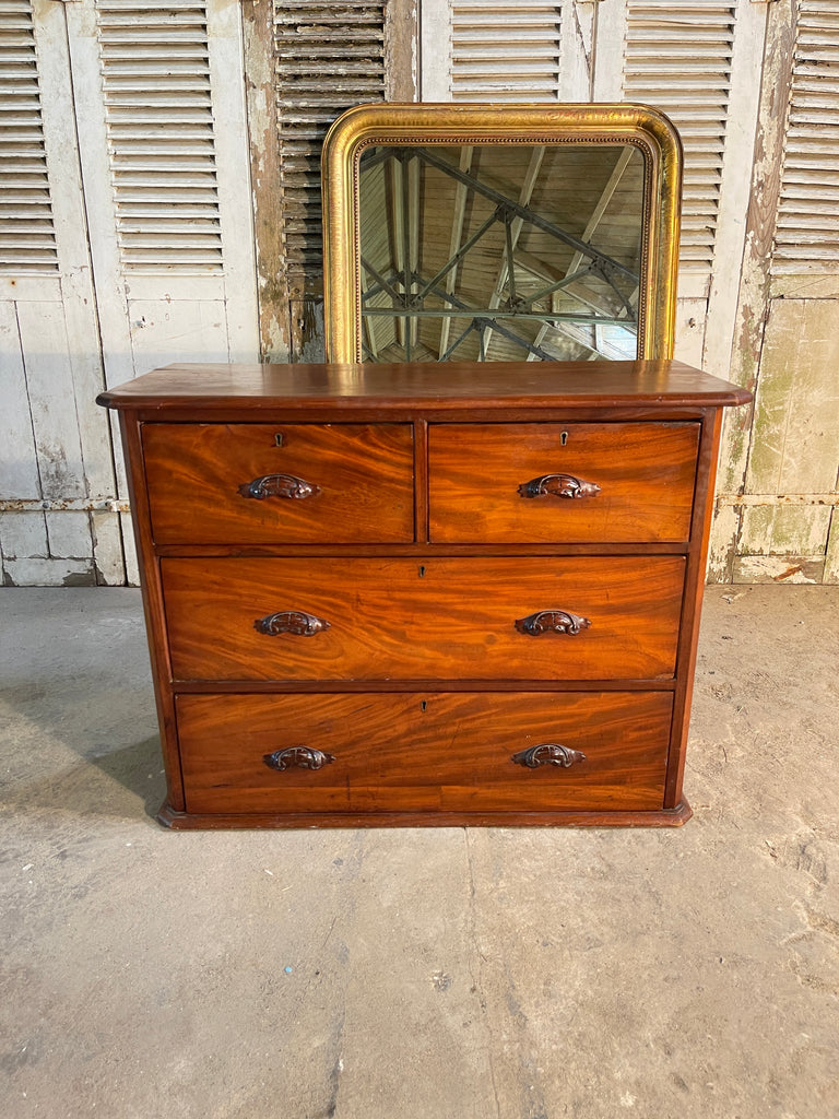 antique cuban mahogany chest of drawers