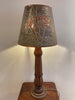 antique mid century hand embossed copper tribal art african desk lounge light lamp