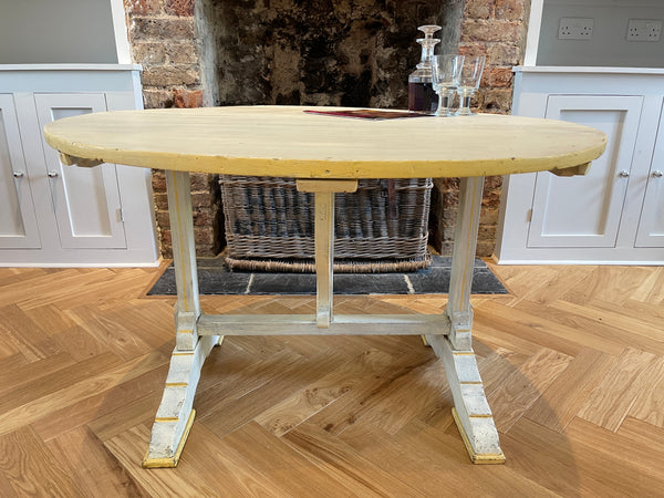 antique french vendange kitchen dining table