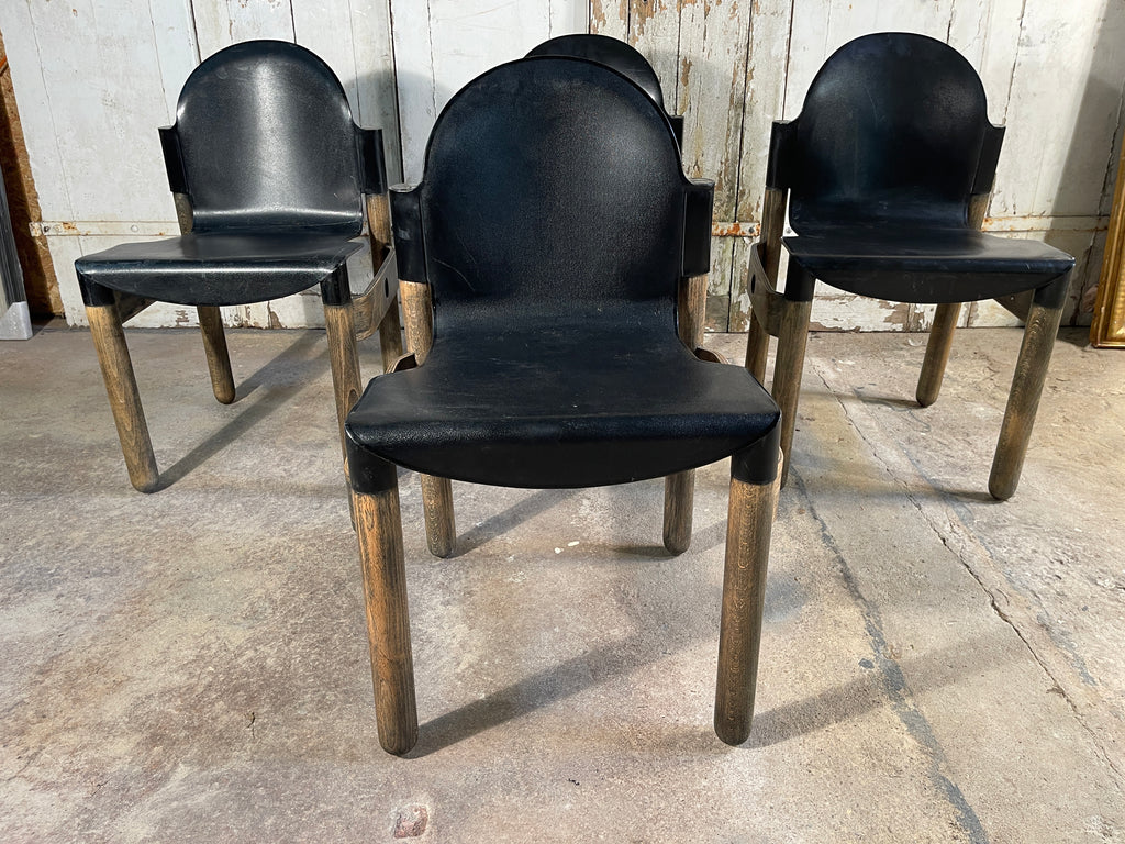 rare set of four mid century gerd lange flex chairs