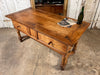 early antique french provincial château provincial elm preparation table kitchen island/console circa 1780